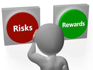 Risks Rewards Buttons Showing Roi Or Payoff